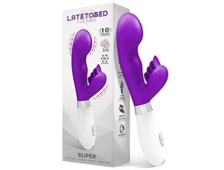 Vibrador Conejito Silicona Púrpura LATETOBED