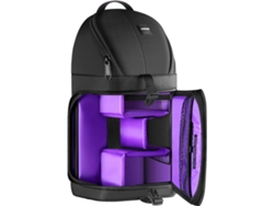 Mochila NEEWER Impermeable para las cámaras (Negro y Morado)