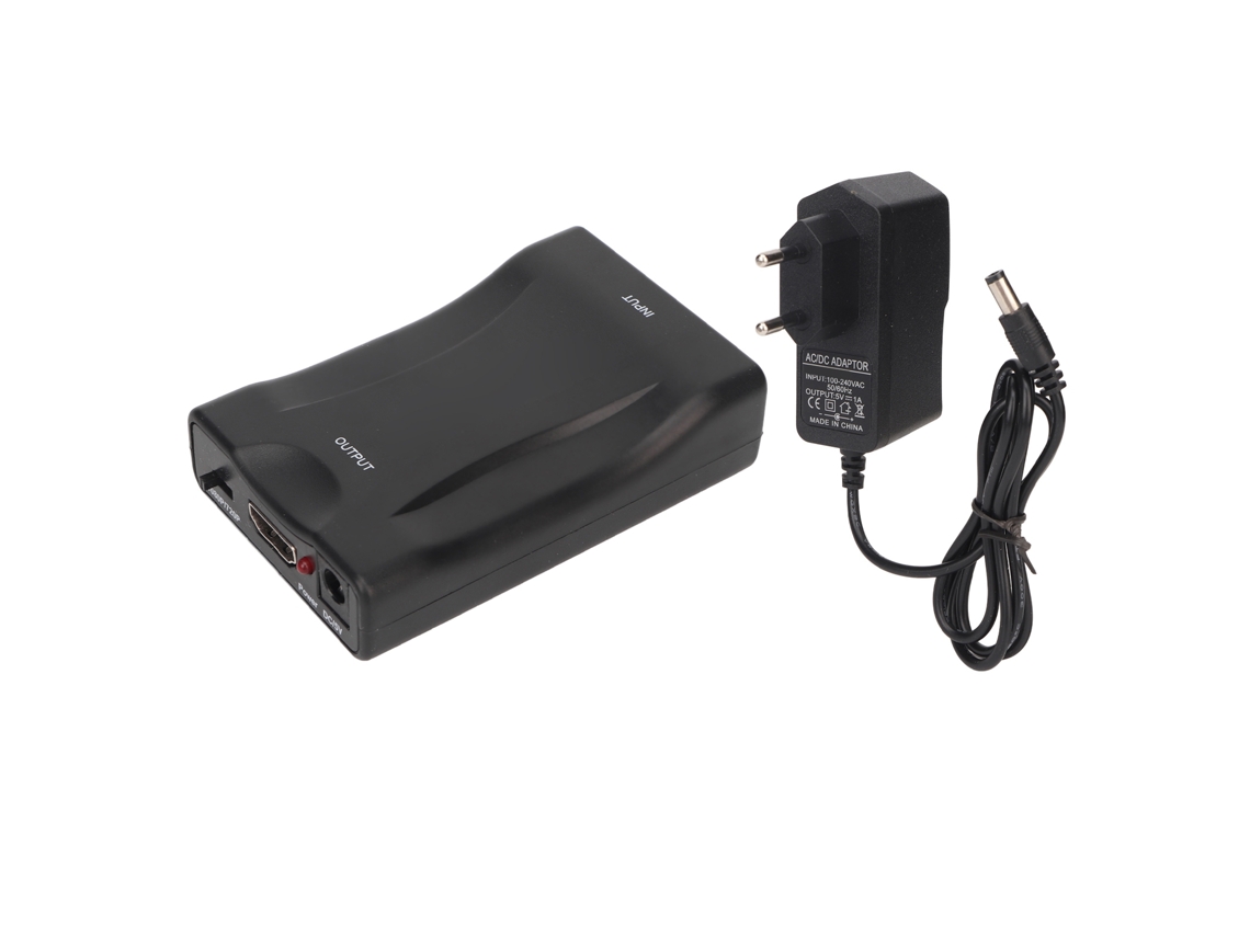 Adaptador Scart A Hdmi Compatible Con Salida 720p/1080p Estándar Europeo