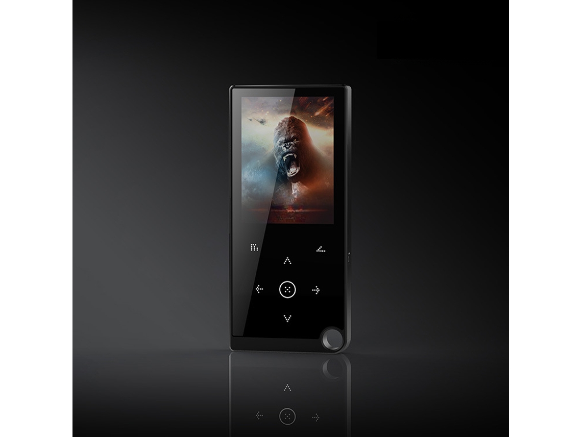 Reproductor MP3 Bluetooth multifuncional con pantalla táctil de 2,4 pulgadas, reproductor de música MP4, color negro Cuich