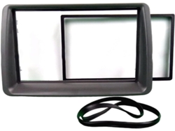 Kit Estéreo 2 Din Para Fiat Panda 169 (2003-2012) Con Marco De Abs, Radio, Reproductor De Cd Y Dvd.
