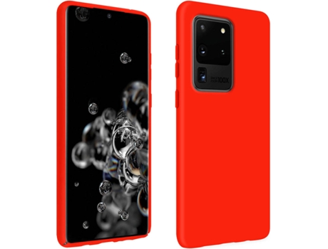Carcasa Samsung Galaxy S20 Ultra AVIZAR Semirrígida Mate Rojo