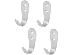 4 Piezas De Accesorios De Baño, Ganchos Grandes De Acero Inoxidable En Forma De U Para Colgar