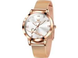Reloj Femenino De Cuarzo Dorado Pequeño Impermeablebrancoyuysan