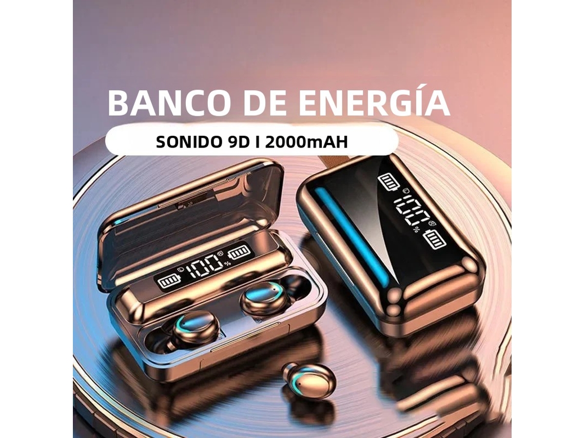 Auriculares deportivos estéreo HiFi Mdug F9 5 Bluetooth 5.3, resistentes al agua con micrófono para llamadas manos libres.