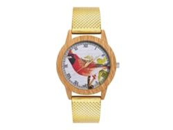 Reloj De Pulsera Analógico De Cuarzo Con Correa De Malla De Aleación, Fashin Leisure T89-f Gold