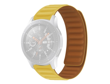 Correa de Silicona magnético para Samsung Galaxy Watch 5 40mm/44mm/Watch 5 Pro 45mm - amarillo claro
