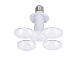 MEOIRUERY Luz de Crecimiento E27 Plegable con 4 Hojas LED para Plantas Suculentas, Hidropónicas y Invernaderos, 85V-275V
