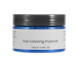 120g Barro De Tinte Para Cabelo Descartável Unissex Creme De Beleza Cera De Modelagem E Colorir Cabelo (azul)
