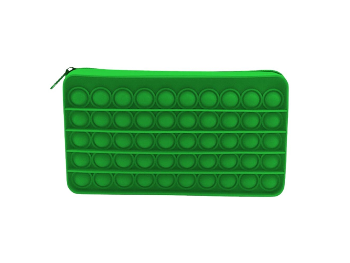 Estuche para lápices con burbujas de silicona antiestrés