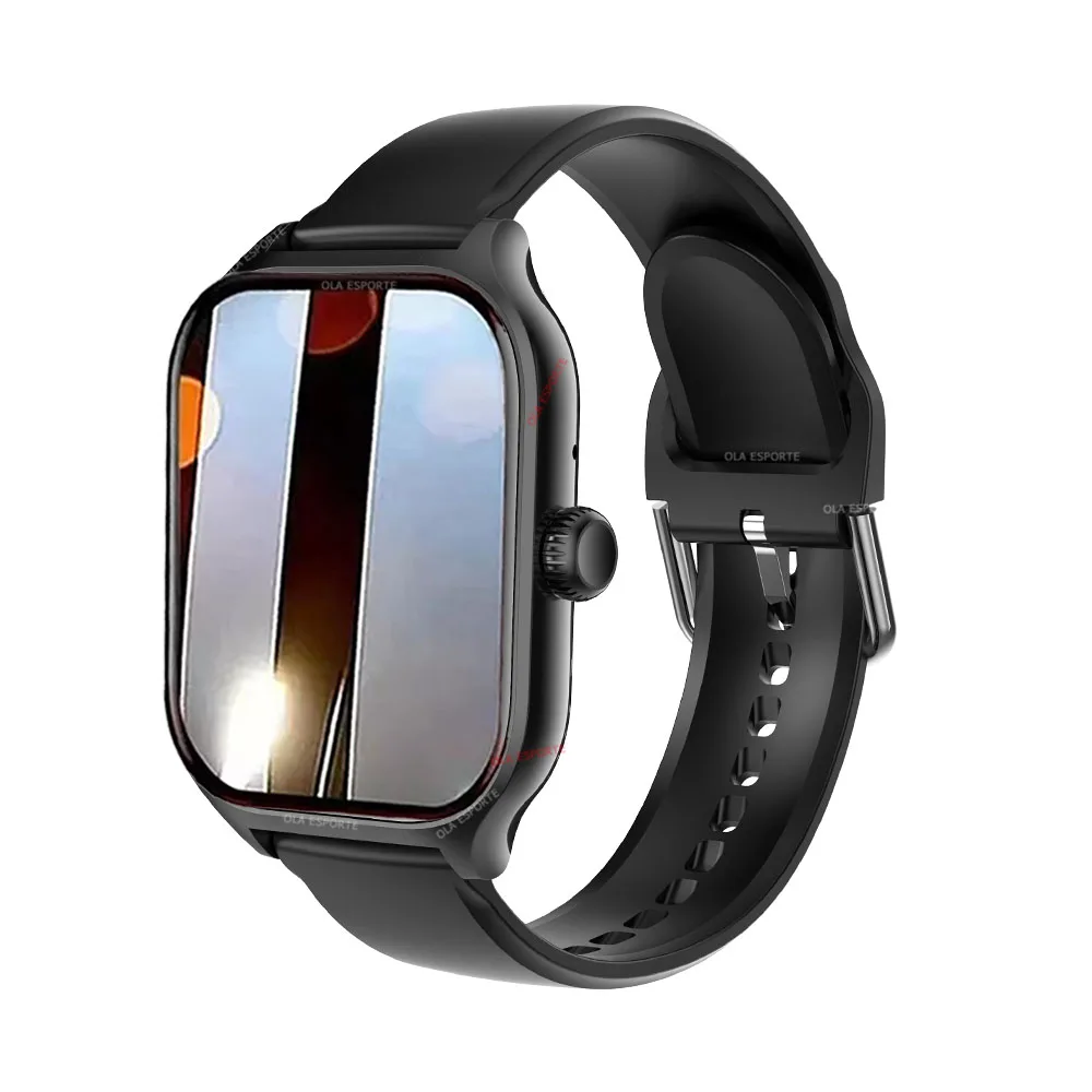 Reloj Inteligente (negro), Bluetooth, Control Por Voz, Monitorización De Oxígeno En Sangre/presión Arterial, Resistente Al Agua.