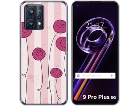 Carcasa para Realme 9 Pro Plus 5G TUMUNDOSMARTPHONE Dibujos Flores Vintage Multicolor