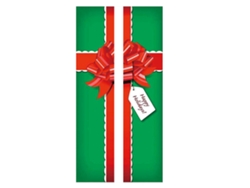 Pegatinas decorativas navideñas para ventanas, 2 unidades, 38,5 x 152 cm.