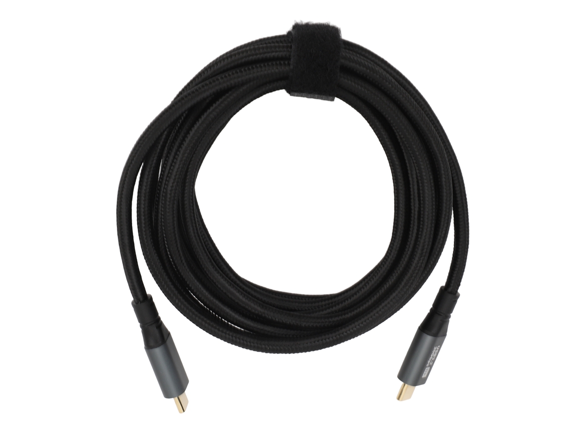Cable Usb Tipo C A Tipo C Pd100w 20v 5a 20gbps 8k 60hz Trenzado Para Ios 15 Y Android 3m