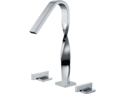 Grifo De Lavabo Con Repisa 015 En Latón Cromado, Colección Enipée
