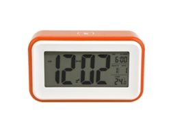 Reloj despertador electrónico digital multifuncional Baok-reloj con pantalla de temperatura (naranja)