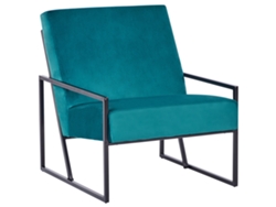 Sillón BELIANI Delary de Terciopelo Azul 69x83x83