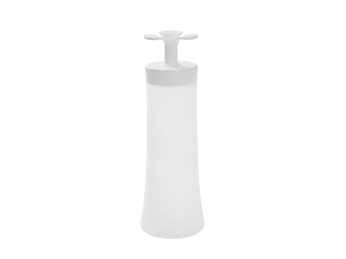 Dispensador De Salsa Con Botella Exprimible Invertida Y Control De Flujo Para Cocina.