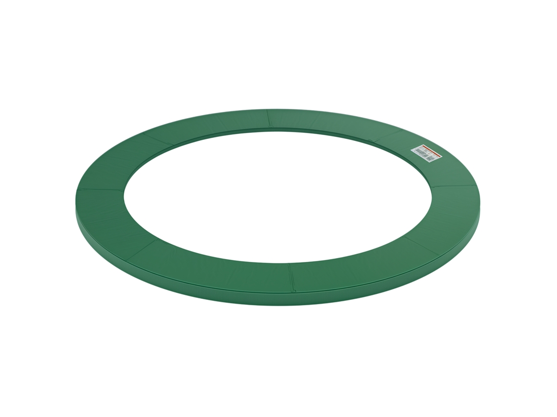 Funda Para Cama Elástica De Ø305 Cm Con Borde Protector Acolchado, Color Verde.