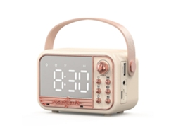 Mdug S11 Reloj Despertador Retro De Mano Con Altavoz Bluetooth (beige)