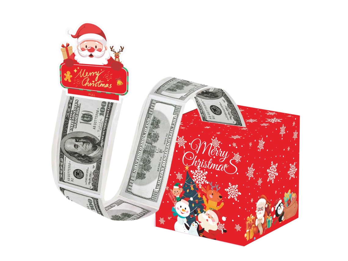 Caja de regalo navideña para dinero, organizador de dinero DIY con 50 bolsas transparentes Aeuzwr (estilo 4)