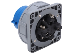 Conector Industrial 3 Pin 63a Ip67 Impermeable 2p+e Para Electricidad Aeropuerto