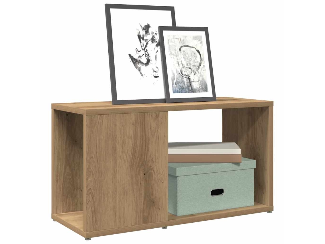 Mueble De Tv | Armario Para Tv Madera De Ingeniería Roble Artisan 60x24x32 Cm