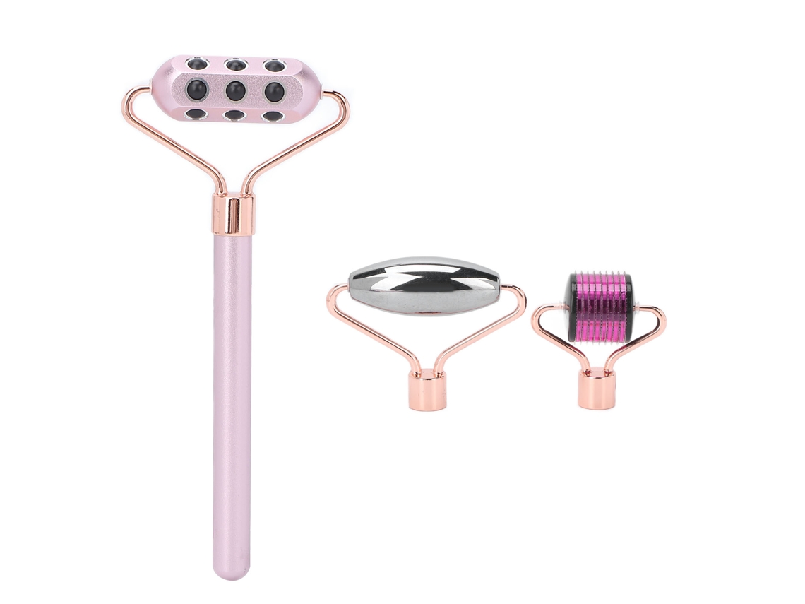 Set De Masaje Facial Manual 3 En 1 Con Agujas De Germanio Micronas.