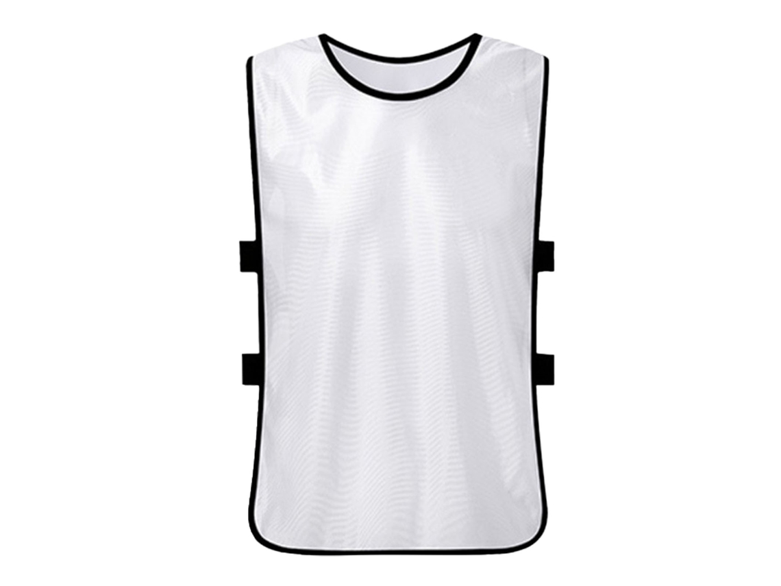 Chaleco De Entrenamiento De Algodón Mercerizado Para Fútbol, Baloncesto, Voleibol Y Deportes Al Aire Libre, Para Niños, Color Blanco.