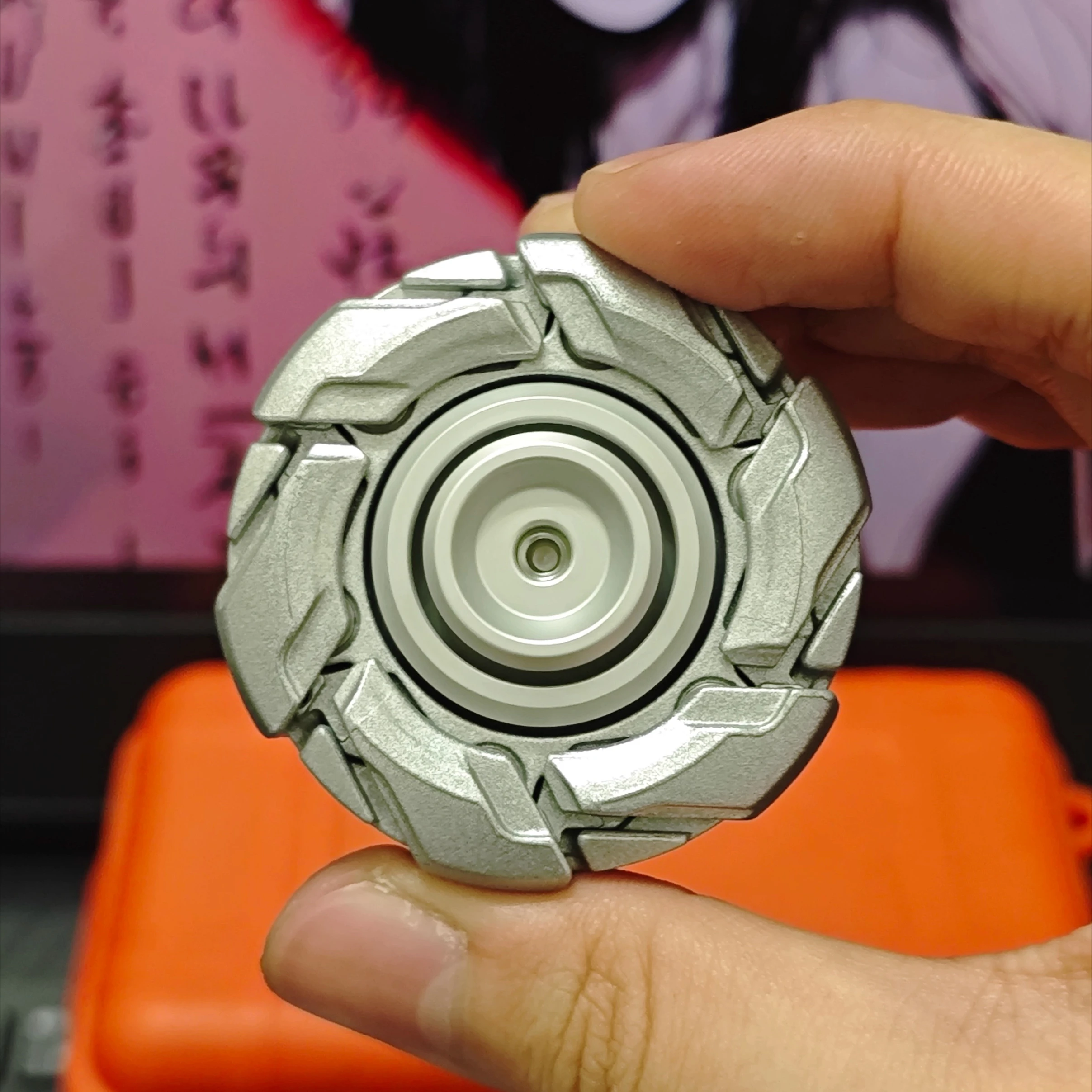 (sin Emisión De Luz) Fidget Spinner Emisor De Luz, Peonza De Metal, Juguete Para Aliviar El Estrés