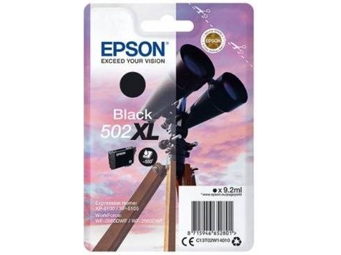 Cartucho de tinta EPSON 502 XL -C13T02W14020
