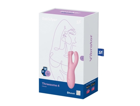 Estimuladores SATISFYER Threesome 4 Vibrador (Rosa - 1 Unidad)
