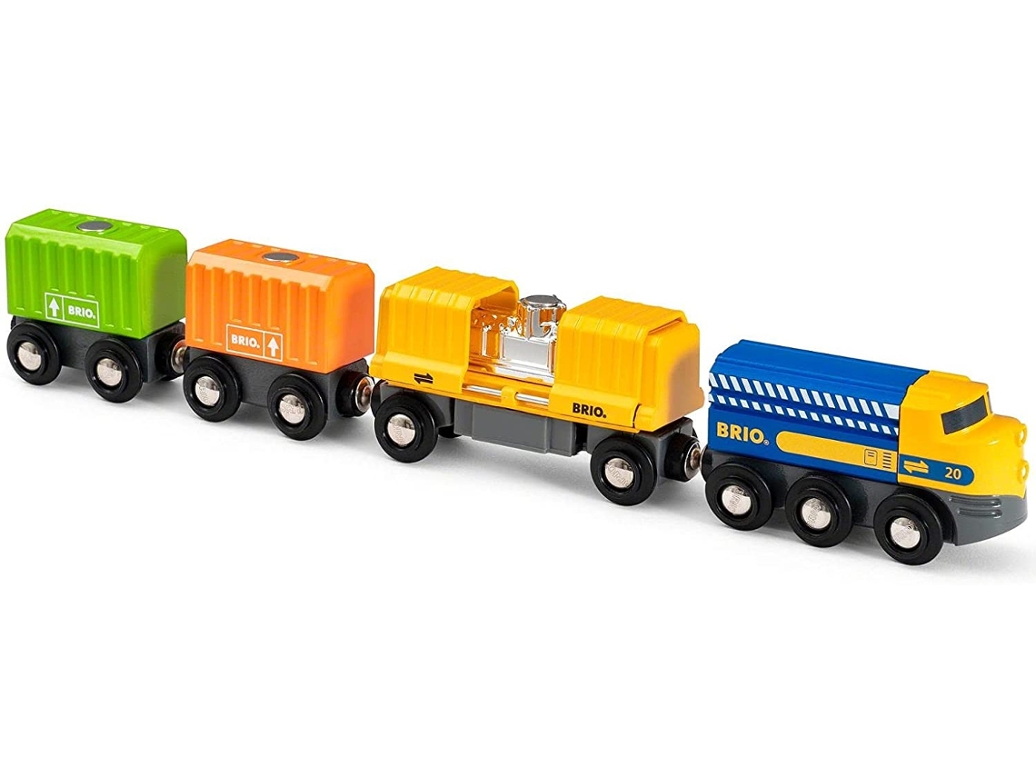 Jogo de Mesa BRIO Three-Wagon Cargo Train (3 Anos)