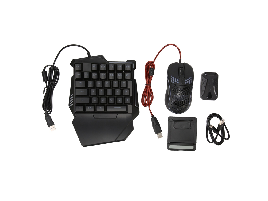 Kit Convertidor De Teclado Y Ratón Con Cable Rgb, Teclado Para Juegos Con Cable Y Adaptador Convertidor De Ratón Para