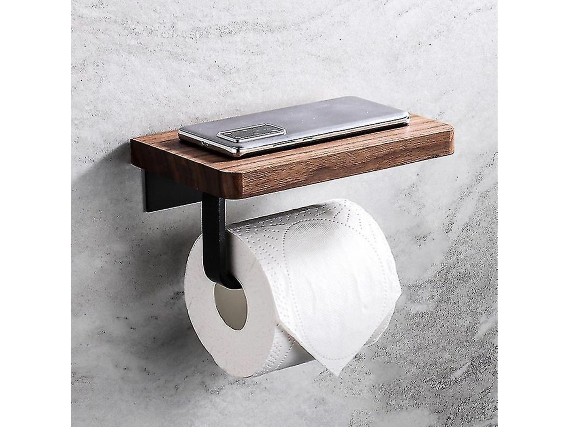 2026-porta Rollos De Papel Higiénico Con Estante Para Teléfono Resistente Al Óxido Para Baño