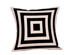 2026-42146-set De 2 Fundas De Almohada Cuadradas De Patrones Geométricos 45x45 Cm Para Oficina Coche Hogar