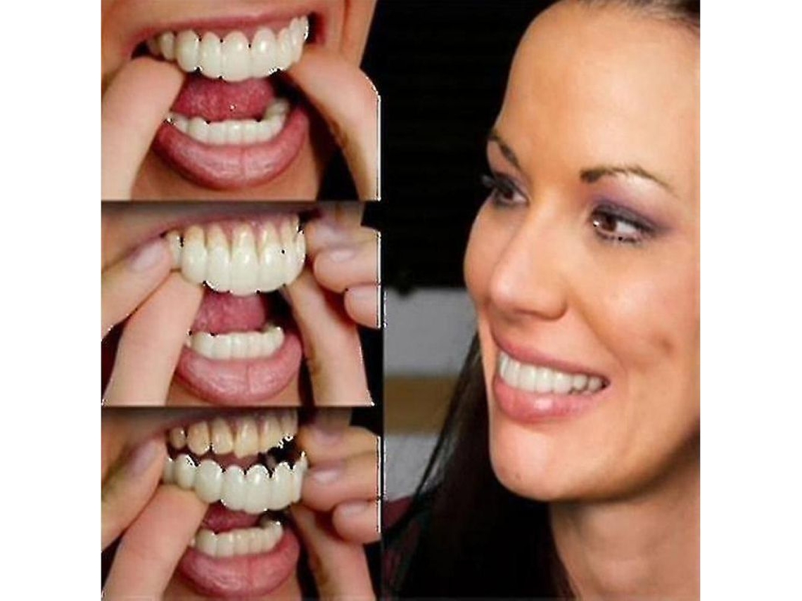 Prótesis Dentales Superiores E Inferiores De La Mejor Calidad, Dentaduras Postizas De Alta Calidad, Sonrisa Instantánea, Ajuste Cómodo, Dientes Cosméticos Flexibles.