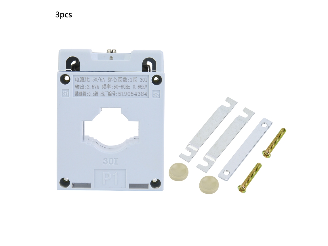 3 Piezas Transformador De Corriente Bh-0.66 0.66kv 0.5 50-60hz(50/5) Bracket Plástico Antiflame