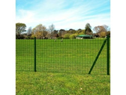 Valla de acero verde de 25 x 1,2 m, DKD HOME DECOR