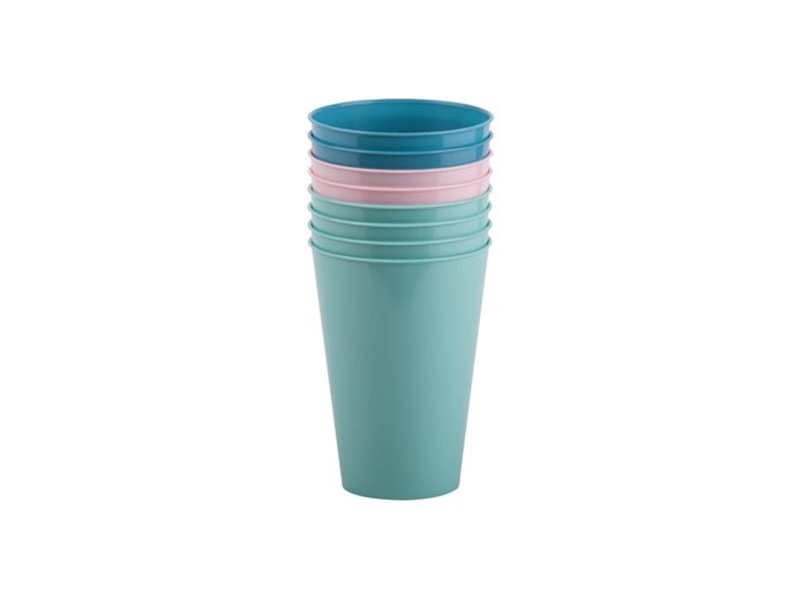 Set 8 Vasos Reutilizables 450ml