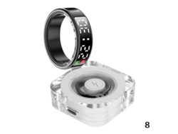 Anillos de fitness inteligentes con baterías de larga duración, anillos deportivos para la salud corporal. Nostalgia88