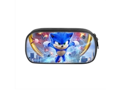 Estuche Para Lápices De Anime 3d Con Cremallera, Grande, Sencillo, Ligero, Espacioso, Poliéster, Negro, 21,5 Cm