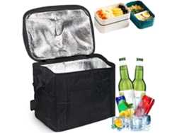 Bolsa hielera plegable bolsa de picnic mini bolsa hielera plegable mini bolsas hieleras bolsa térmica plegable pequeña negra ZMDECQNA