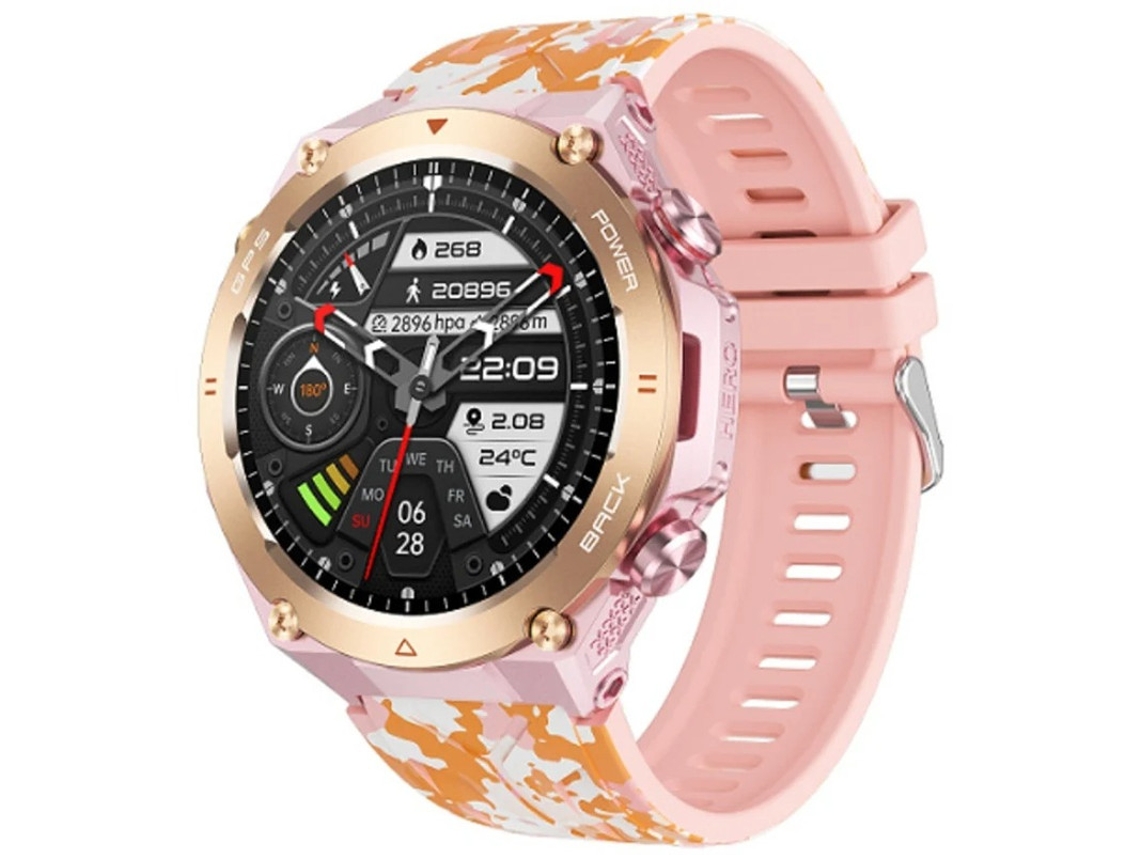Reloj inteligente con GPS para exteriores, Bluetooth, llamadas, notificaciones de mensajes, brújula, barómetro de altitud, monitor de frecuencia cardíaca, Bestvite