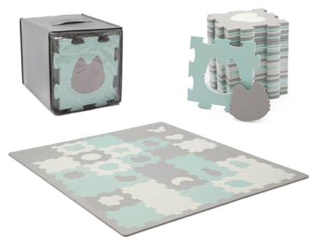 Tapete de Espuma KINDERKRAFT Luno Shapes (Verde)