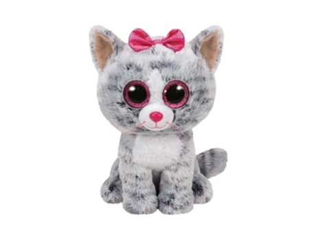 Peluche GENERICO Beanieboo Gato Gris Kiki (Edad Mínima: 3 Años - 23 cm)