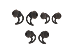 6 Almohadillas De Silicona S/m/l Para Auriculares Qc20 Qc30 Ie2 Ie3 Sie2i, Repuesto Suave Y Cómodo, Color Negro.