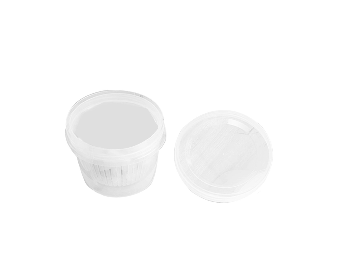 Recipiente Transparente Apilable Para Refrigerador Con Desagüe Para Jengibre Y Ajo.