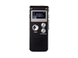 Grabadora digital profesional con reproductor MP3 y grabadora de voz de 8 GB Yizhood (negro)
