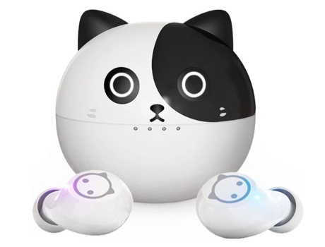 Earbuds Sem Chronus Cute Design Intra Hifi Estéreo BISBISOUS Blanco